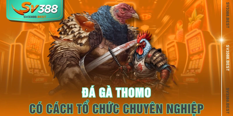 Đá gà Thomo có cách tổ chức chuyên nghiệp