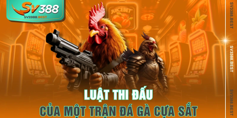 Luật thi đấu của một trận đá gà cựa sắt