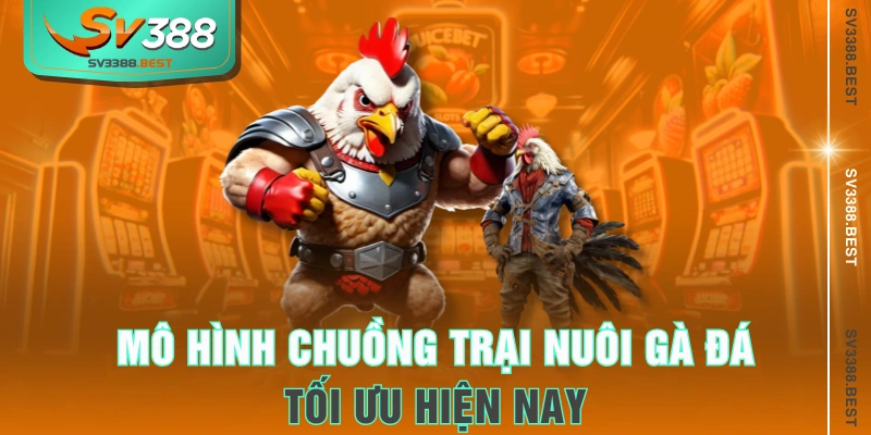 Mô hình chuồng trại nuôi gà đá tối ưu hiện nay